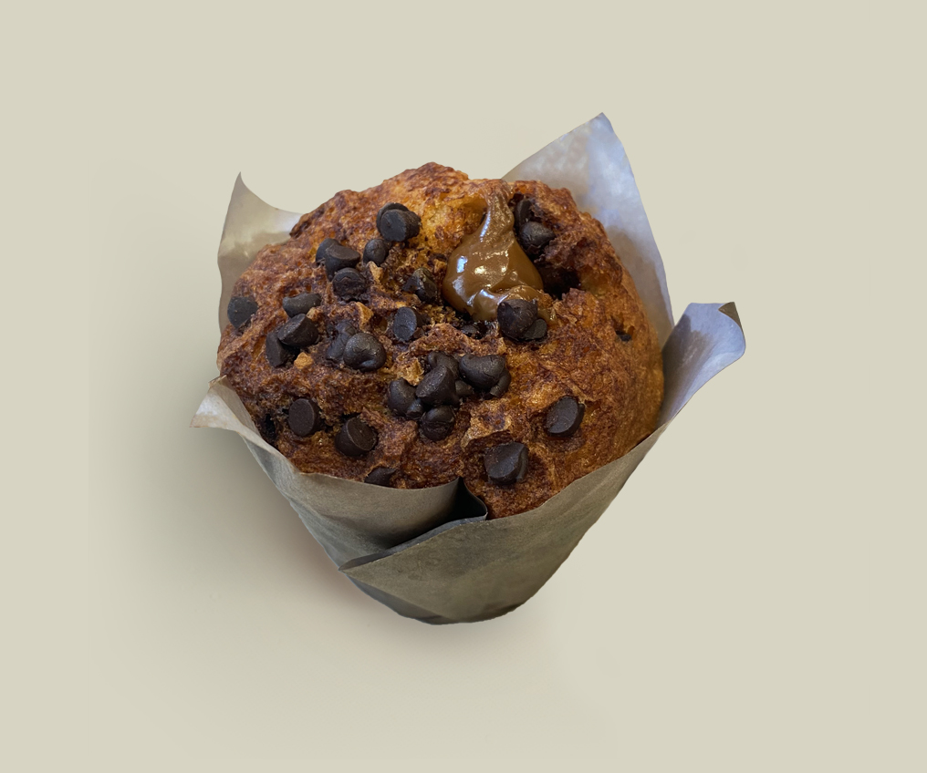 MUFFIN DE VAINILLA CON CHIPS DE CHOCOLATE & DDL